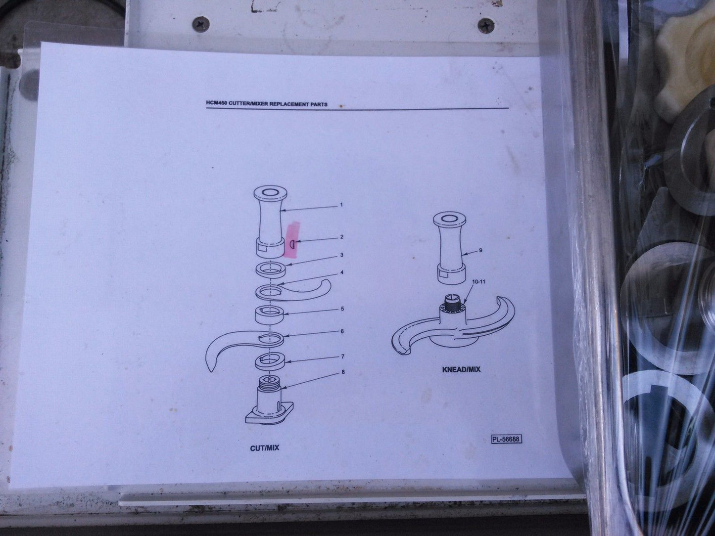 HOBART HCM 450 VERTICAL CUTTER MIXER 45QT DOUGH CHOPPER on WHEELS Updated Model