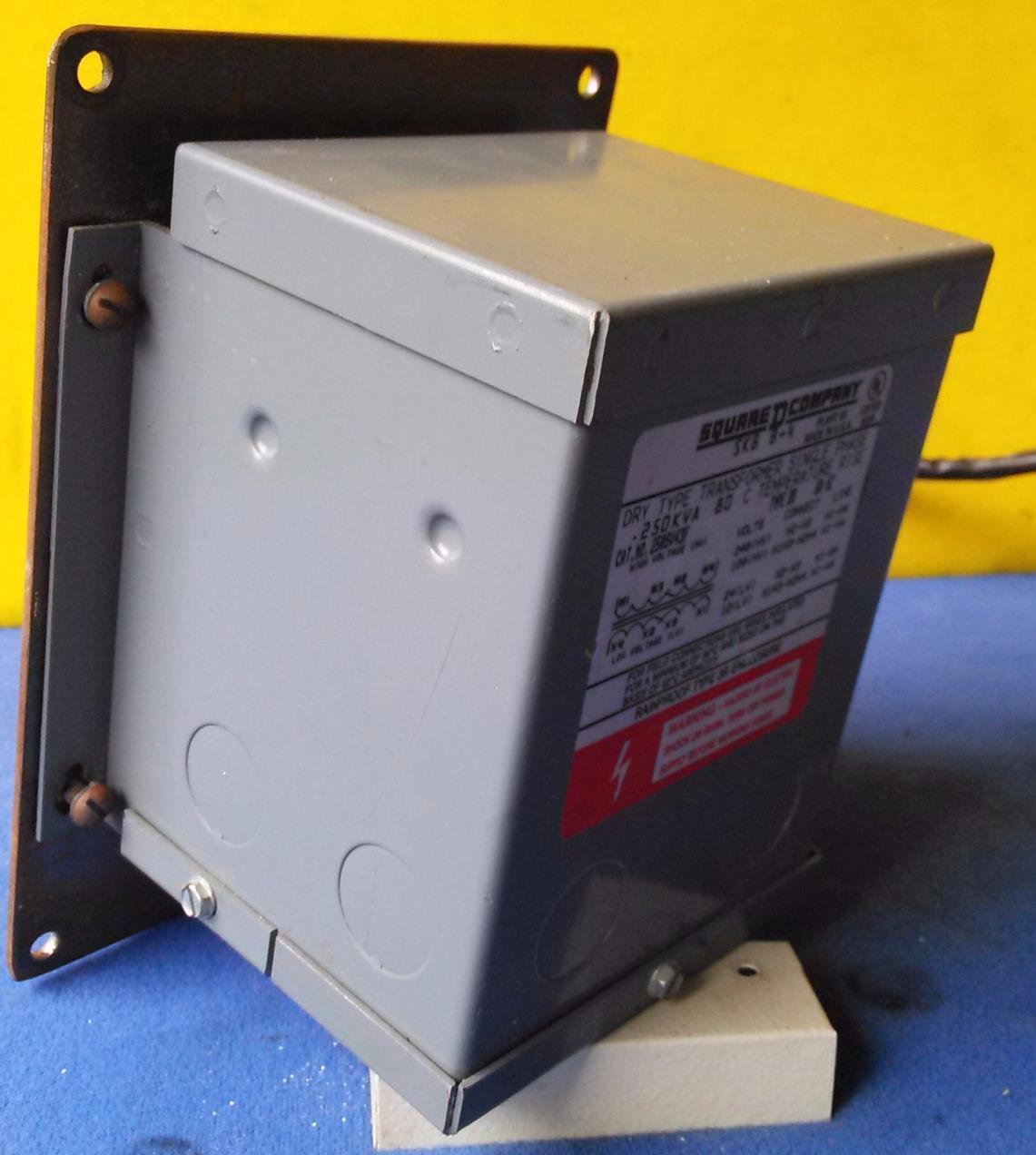 SQUARE D COMPANY 250SV43F SKB B-4 DRY TYPE TRANSFORMER SINGLE PHASE .250KVA 60HZ