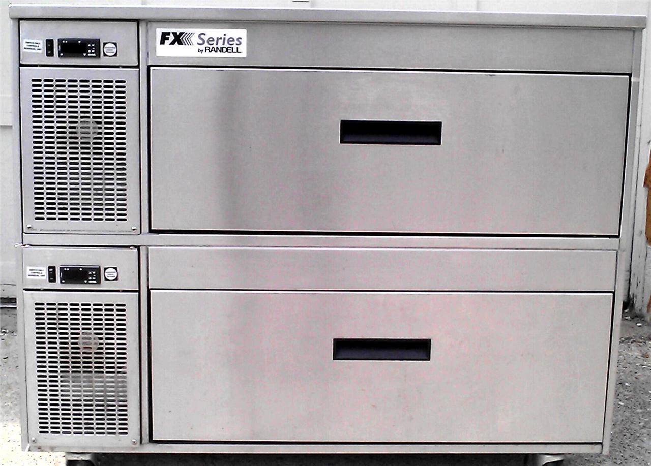 RANDELL FX1-4N1 FX-1A DOUBLE STACK REFRIGERATOR WORKTOP FREEZER MILK COOLER Fish