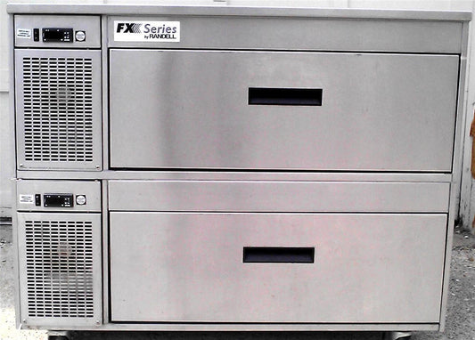 RANDELL FX1-4N1 FX-1A DOUBLE STACK REFRIGERATOR WORKTOP FREEZER MILK COOLER Fish