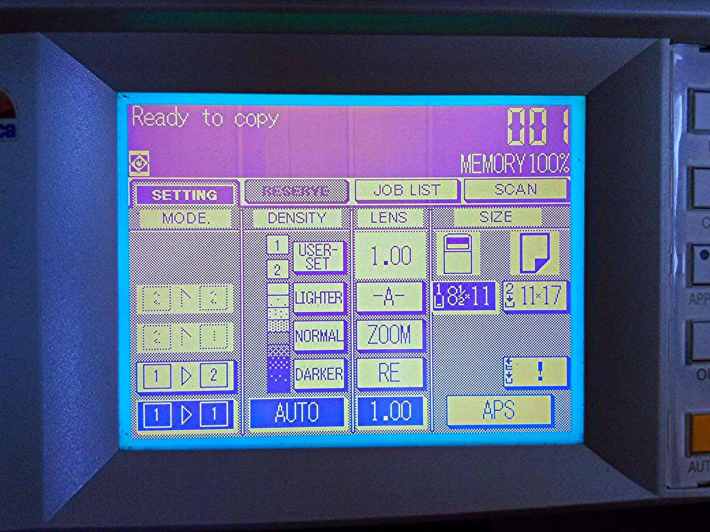 KONICA MINOLTA 7135 BIZHUB WORKGROUP DOCUMENT SYSTEM COLOR COPIER POLYMERIZED