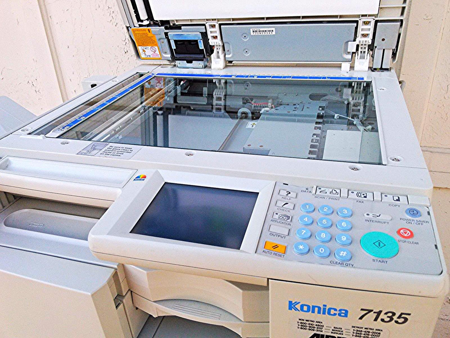 KONICA MINOLTA 7135 BIZHUB WORKGROUP DOCUMENT SYSTEM COLOR COPIER POLYMERIZED