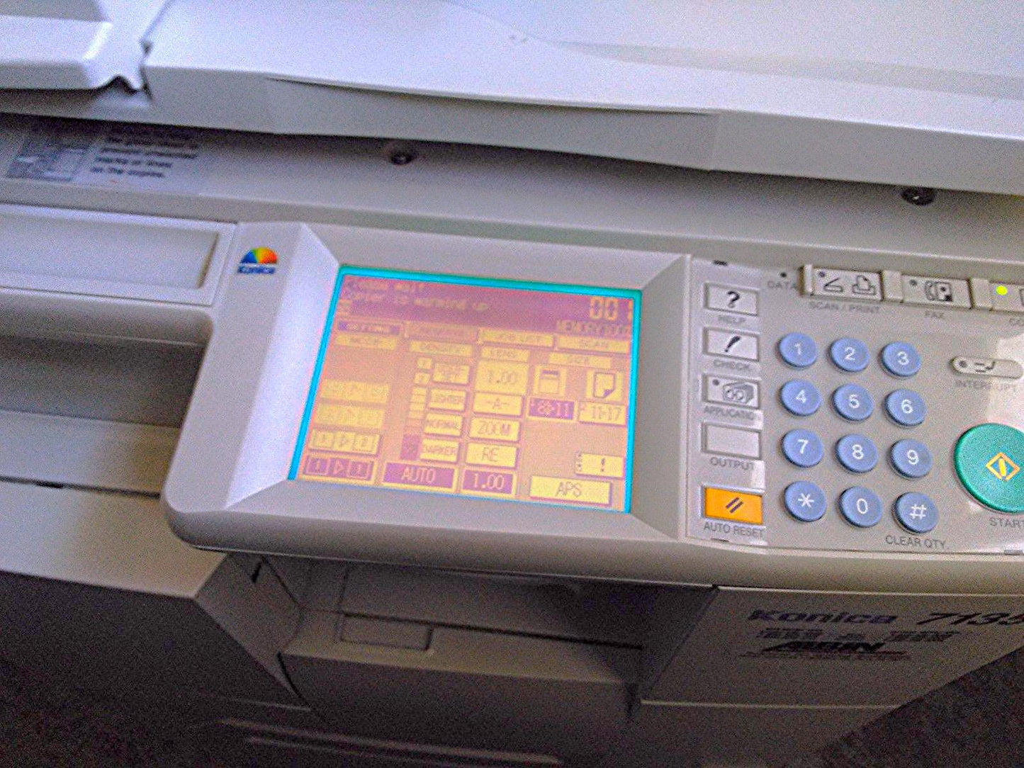 KONICA MINOLTA 7135 BIZHUB WORKGROUP DOCUMENT SYSTEM COLOR COPIER POLYMERIZED