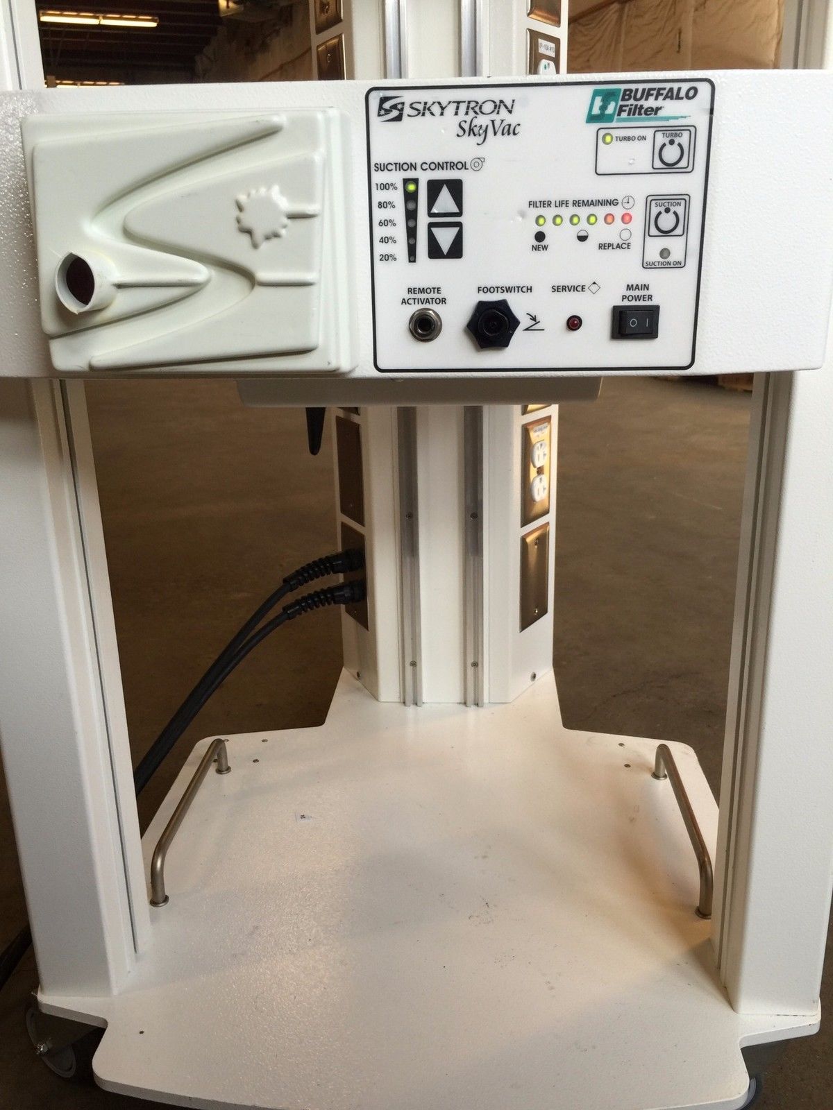 BUFFALO FILTER SKYTRON SMOKE PLUME EVACUATION SKYTRON SKY VAC CART