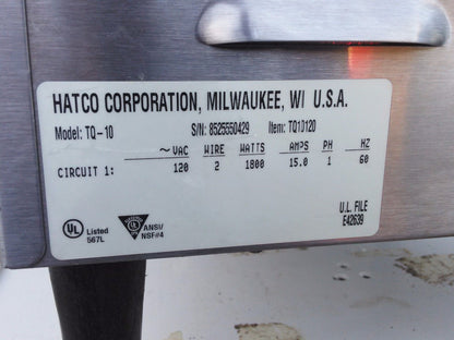 HATCO TQ-10 CONVEYOR TOASTER Toast-Qwik ® WORKING PERFECTLY FREE SHIPPING!!!