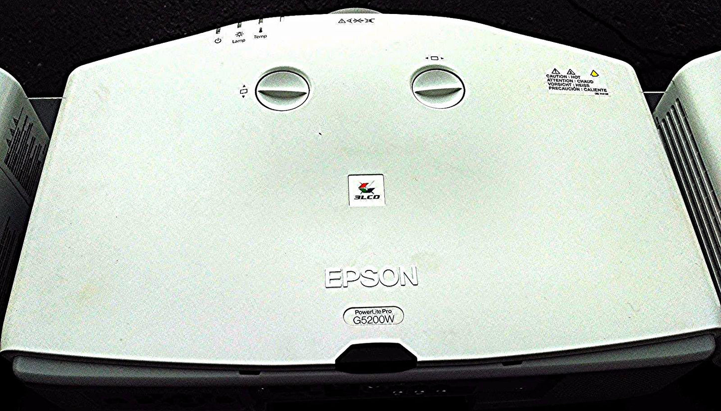 EPSON POWERLITE PRO G5200W HIGH DEFINITION MODEL H286A LCD PROJECTOR 4200 Lumens