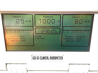 GSI 61 Clinical 2 Channel Audiometer with High Frequency Upgrade