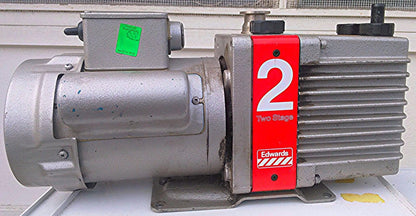 EDWARDS 2 TWO STAGE E2M2 Rotary Vane Dual Stage Mechanical Vacuum Pump WATCHVIDE