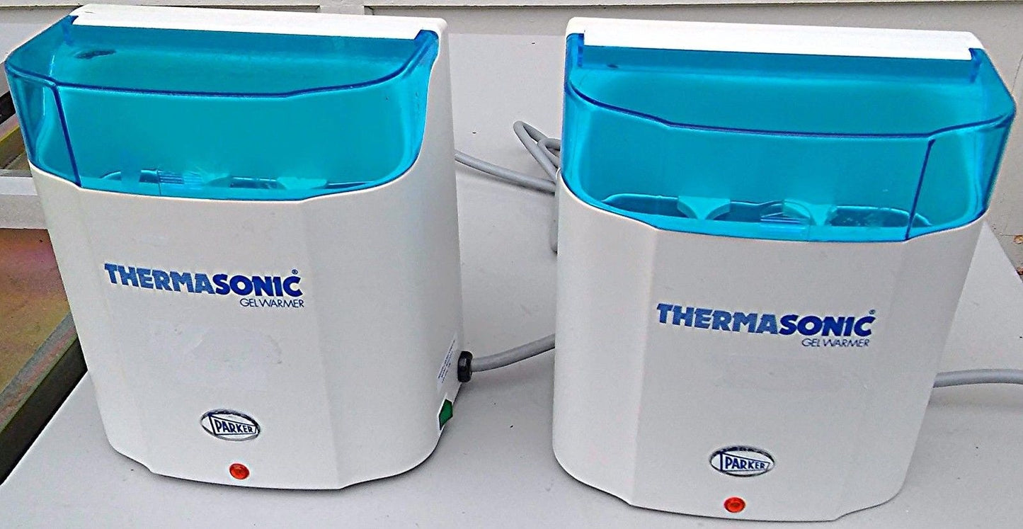 2 Units 6 SIX BOTTLES of THERMASONIC GEL WARMER MODEL 82-03-A