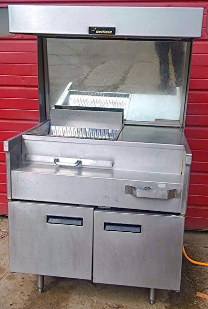 DELFIELD FRY DRAIN HOLDING DISPLAY HEAT LAMP WARMER DUMP STATION GLEAM CABINET