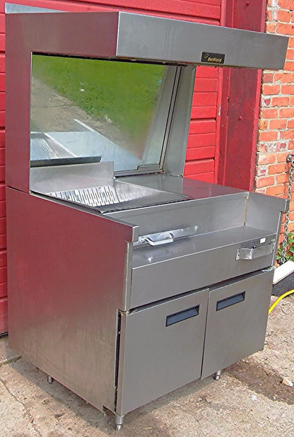 DELFIELD FRY DRAIN HOLDING DISPLAY HEAT LAMP WARMER DUMP STATION GLEAM CABINET