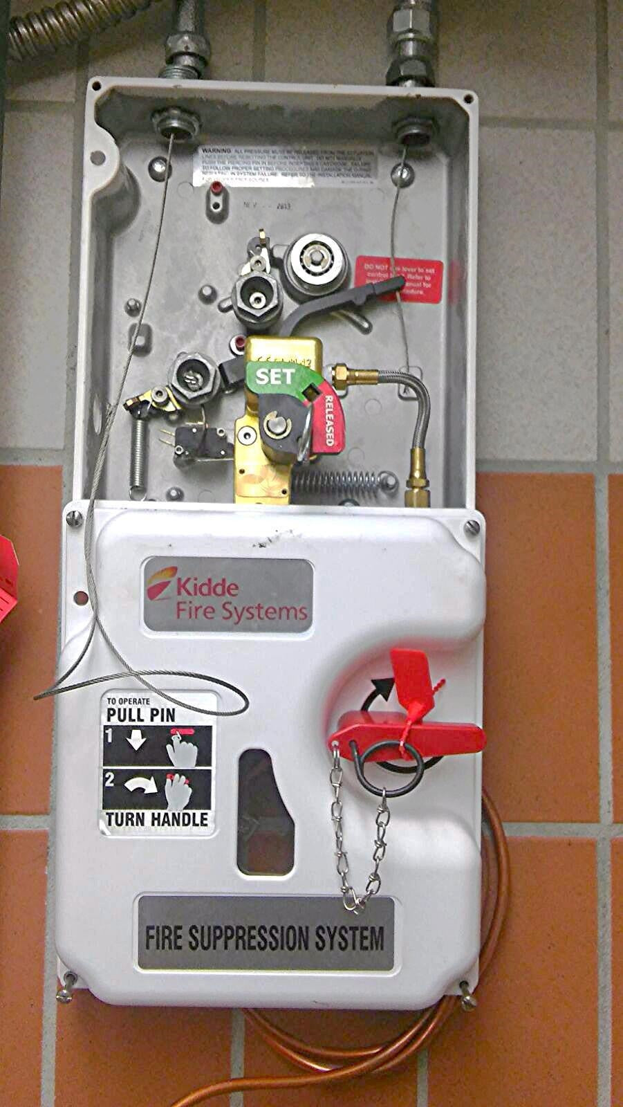 KIDDE WHDR WET CHEMICAL FIRE SYSTEM WHDR-260 WHDR-600 CYLINDER KITCHEN HOOD