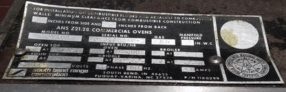 Perfect SOUTHBEND VS-10A NATURAL GAS CONVECTION OVEN & RACK WATCH VIDEO FREESHIP