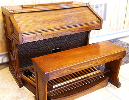 HAMMOND 820 ORGAN with ORIGINAL BENCH & MANUAL WATCH VIDEO OF THIS UNIT WORKING