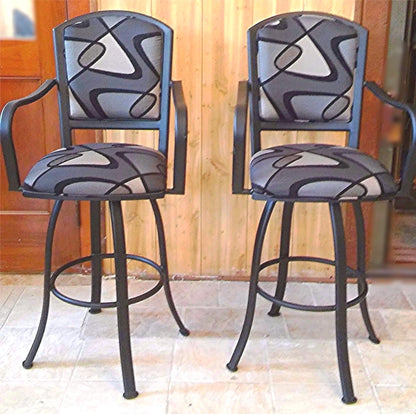 PAIR TEMPO TRENDLER SWIVEL STOOLs HIGH STOOLS TOP STUDIO DESIGN BAR HOME OFFICE