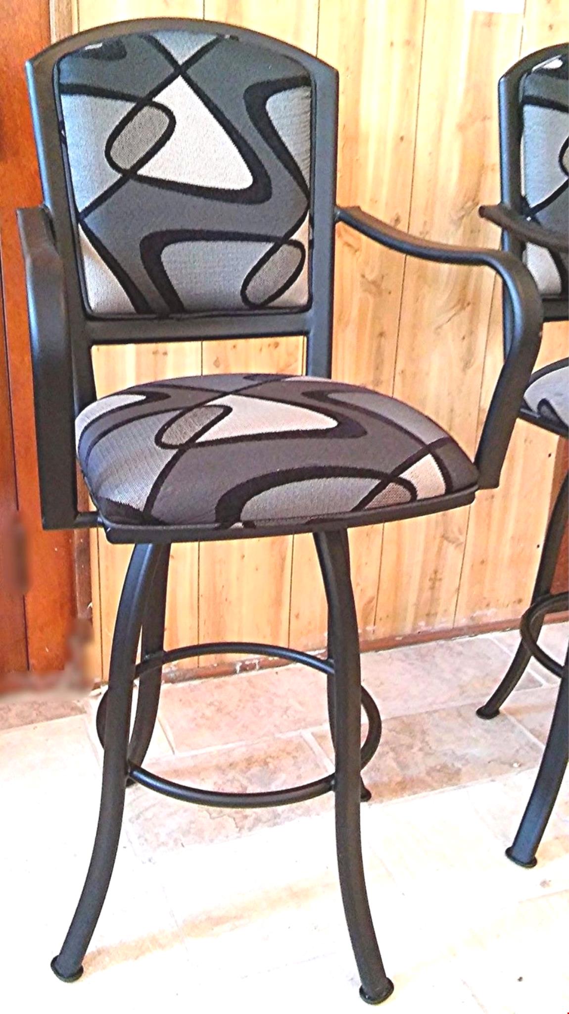 PAIR TEMPO TRENDLER SWIVEL STOOLs HIGH STOOLS TOP STUDIO DESIGN BAR HOME OFFICE