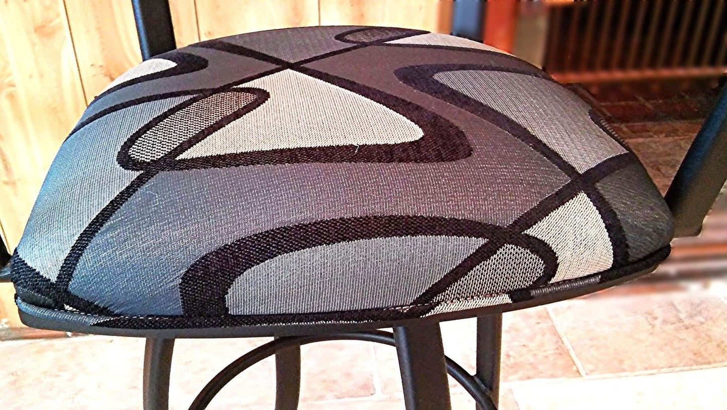 PAIR TEMPO TRENDLER SWIVEL STOOLs HIGH STOOLS TOP STUDIO DESIGN BAR HOME OFFICE