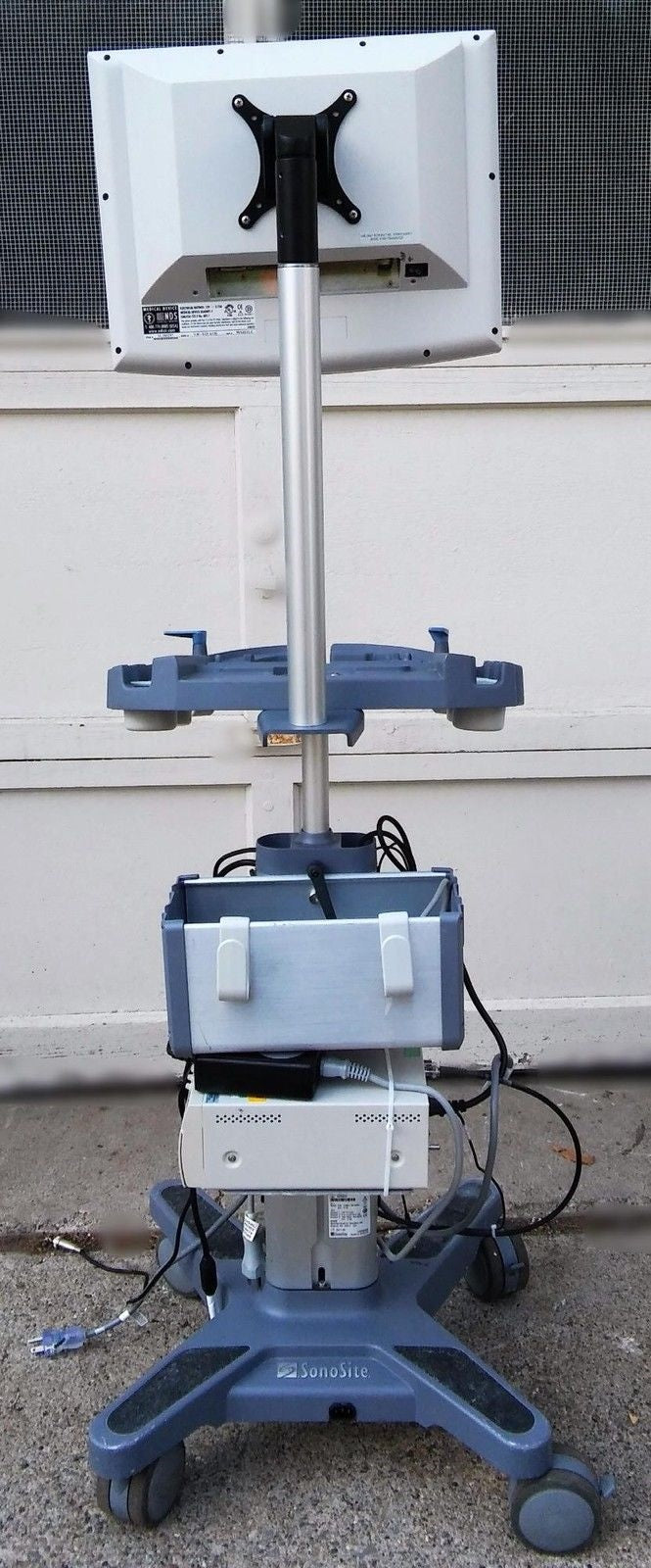 SONOSITE CART H-UNIVERSAL STAND CART MONITOR SONY UP-895MDW PRINTER & MINI-DOCK