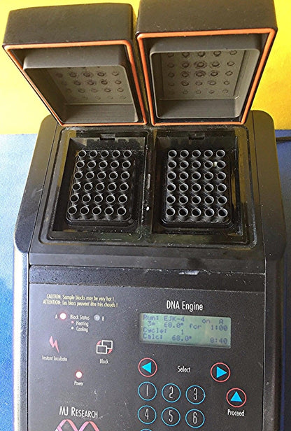 MJ RESEARCH PTC-200 30/30 DUAL ALPHA BLOCKS Holds 60 x 0.5ml tubes WATCH VIDEO