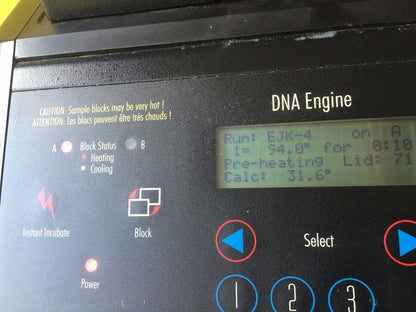 MJ RESEARCH PTC-200 30/30 DUAL ALPHA BLOCKS Holds 60 x 0.5ml tubes WATCH VIDEO