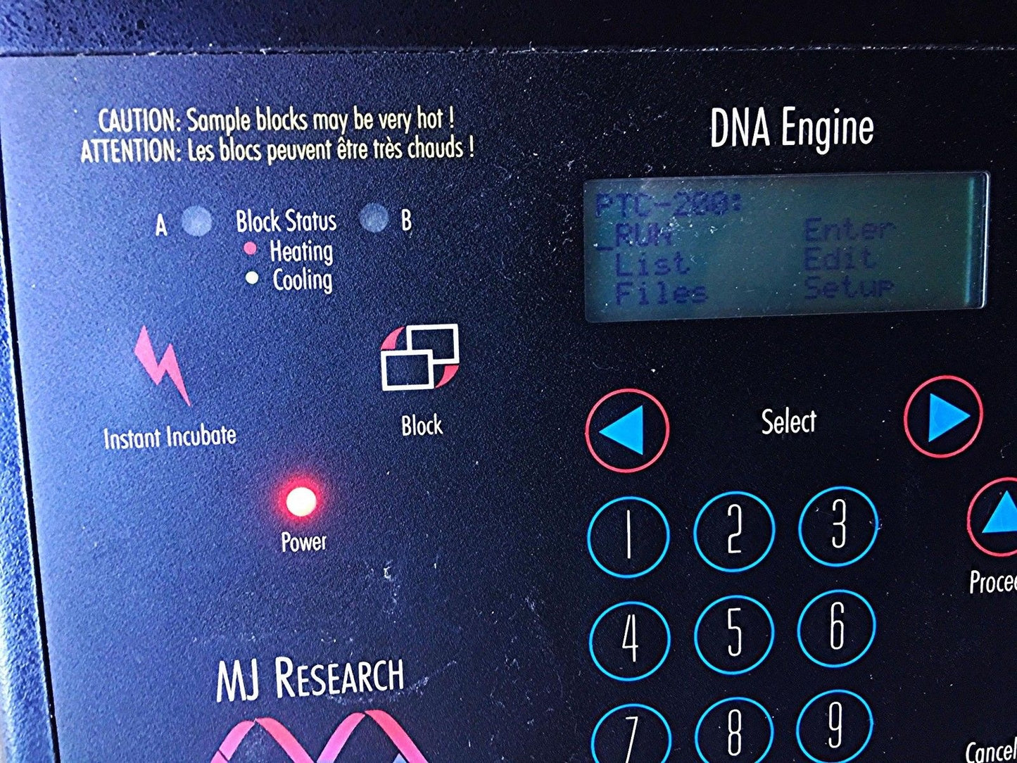 MJ RESEARCH PTC-200 30/30 DUAL ALPHA BLOCKS Holds 60 x 0.5ml tubes WATCH VIDEO
