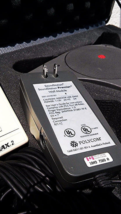 POLYCOM SOUNDSTATION EX H4170C CONFERENCE PHONE & CASE GUARANTEED WORK FREE SHIP
