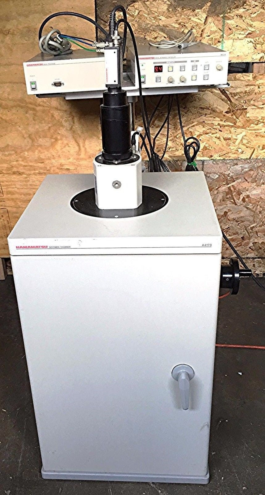 HAMAMATSU IMAGE INTENSIFIER M4314 CCD C2400 CAMERA SPECIMEN CHAMBER C5510 SYSTEM