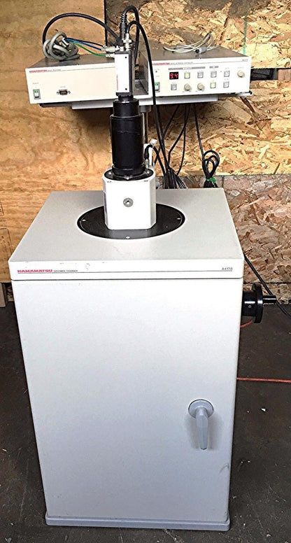 HAMAMATSU IMAGE INTENSIFIER M4314 CCD C2400 CAMERA SPECIMEN CHAMBER C5510 SYSTEM