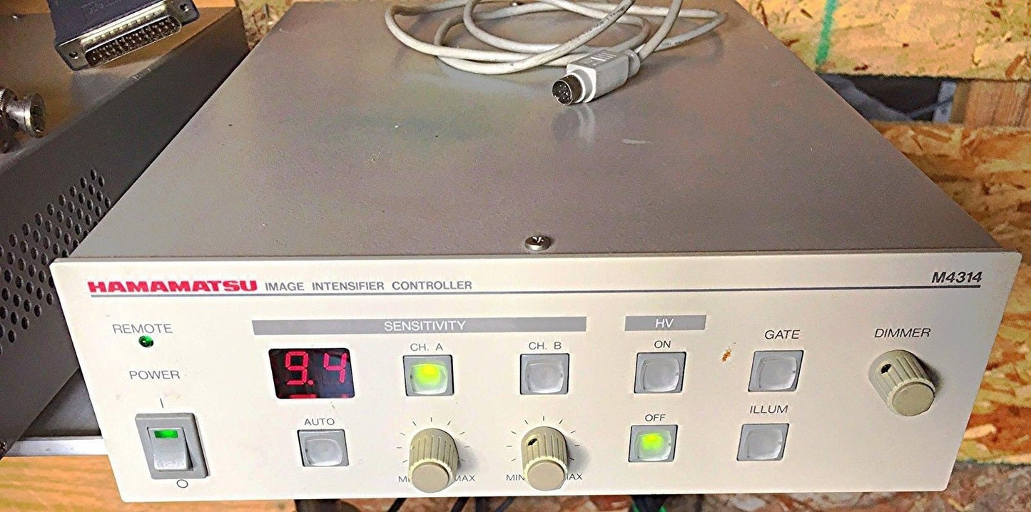 HAMAMATSU IMAGE INTENSIFIER M4314 CCD C2400 CAMERA SPECIMEN CHAMBER C5510 SYSTEM
