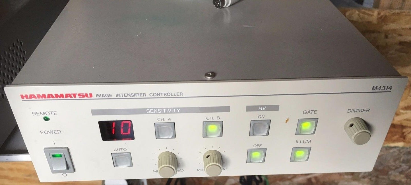 HAMAMATSU IMAGE INTENSIFIER M4314 CCD C2400 CAMERA SPECIMEN CHAMBER C5510 SYSTEM