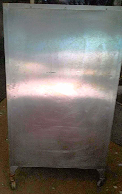 VINTAGE RARE HEAVY GAUGE STAINLESS STEEL CABINET 5Shelf Wheels 65x24x36 FREESHIP