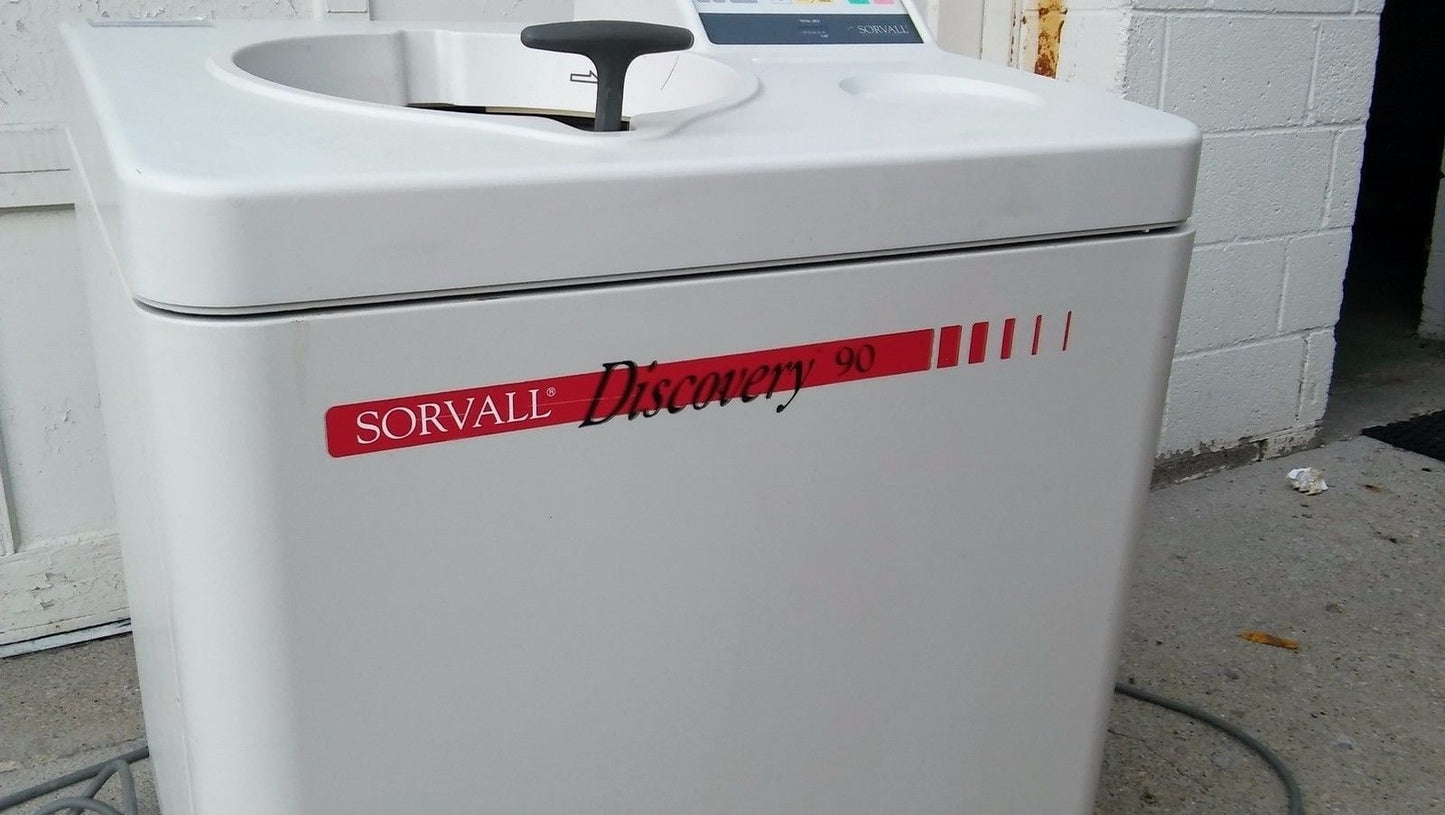 SORVALL DISCOVERY 90 FLOOR CENTRIFUGE NO ROTOR POWERSUP SPINS WATCHVIDEOFREESHIP