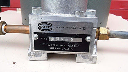 BARRY WRIGHT Type AMV-2 SERVO VALVE CONTROL NOISE VIBRATION SHOCK WORKING GREAT