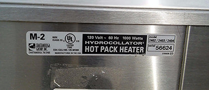 CHATTANOOGA HYDROCOLLATOR HOT PACK HEATER MODEL M2 w Pack & Tong 1000 WATTS 2402
