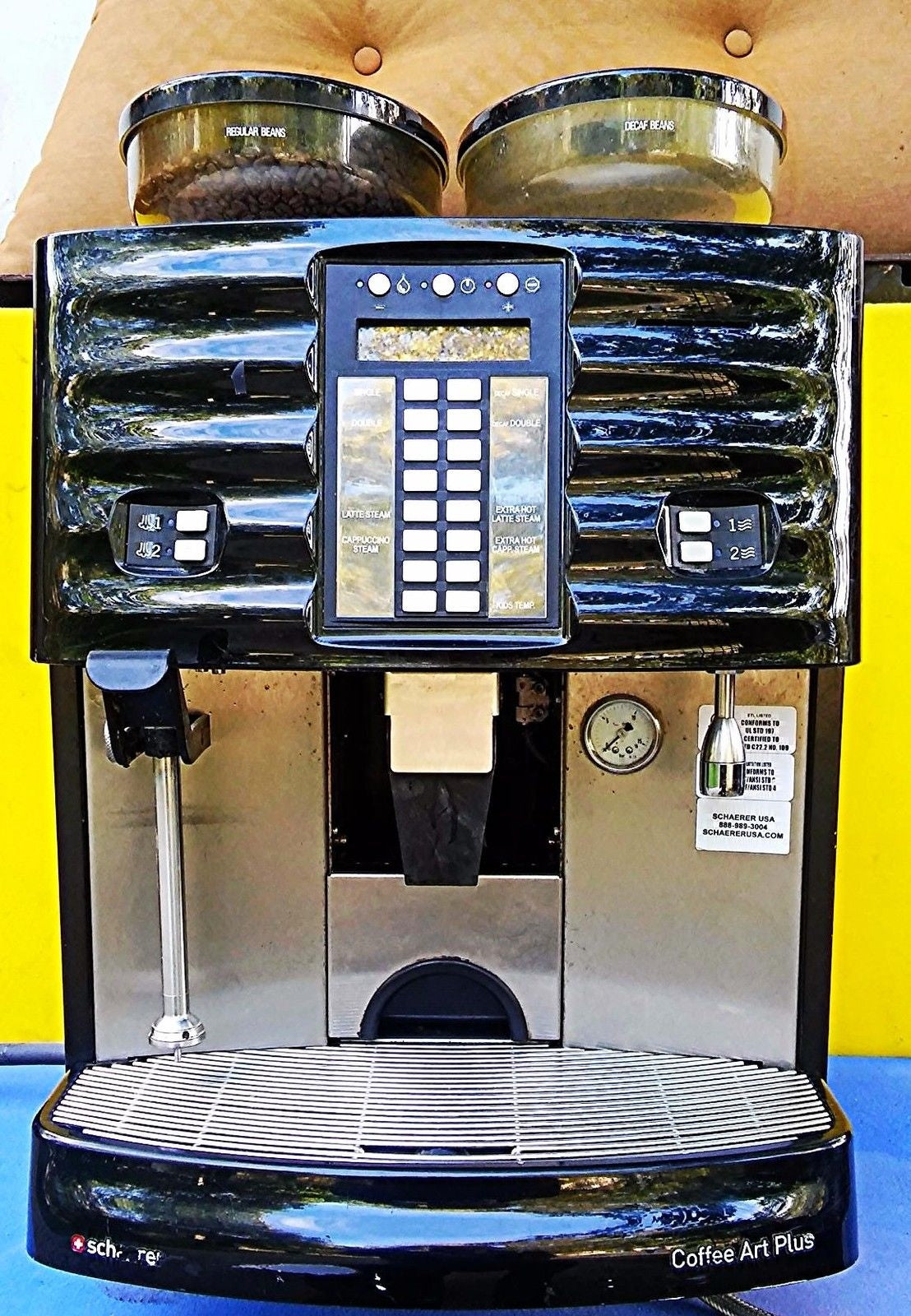 SCHAERER ART PLUS SCA1 ESPRESSO COFFEE CAPPUCCINO WATCH VIDEO