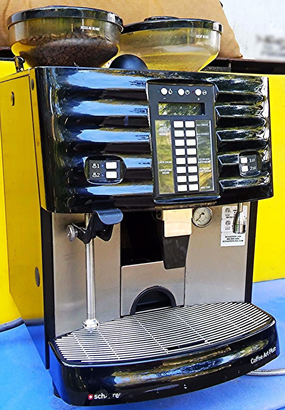 SCHAERER ART PLUS SCA1 ESPRESSO COFFEE CAPPUCCINO WATCH VIDEO