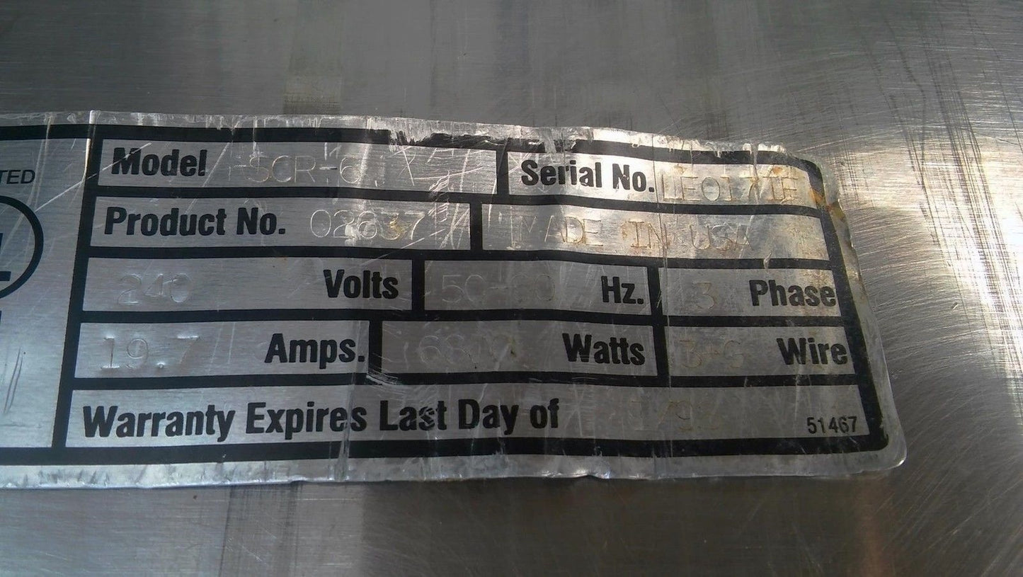 HENNY PENNY SCR-6 SURE CHEF ROTISSERIE 3PHASE KITCHEN REST GLASS CONVECTION OVEN