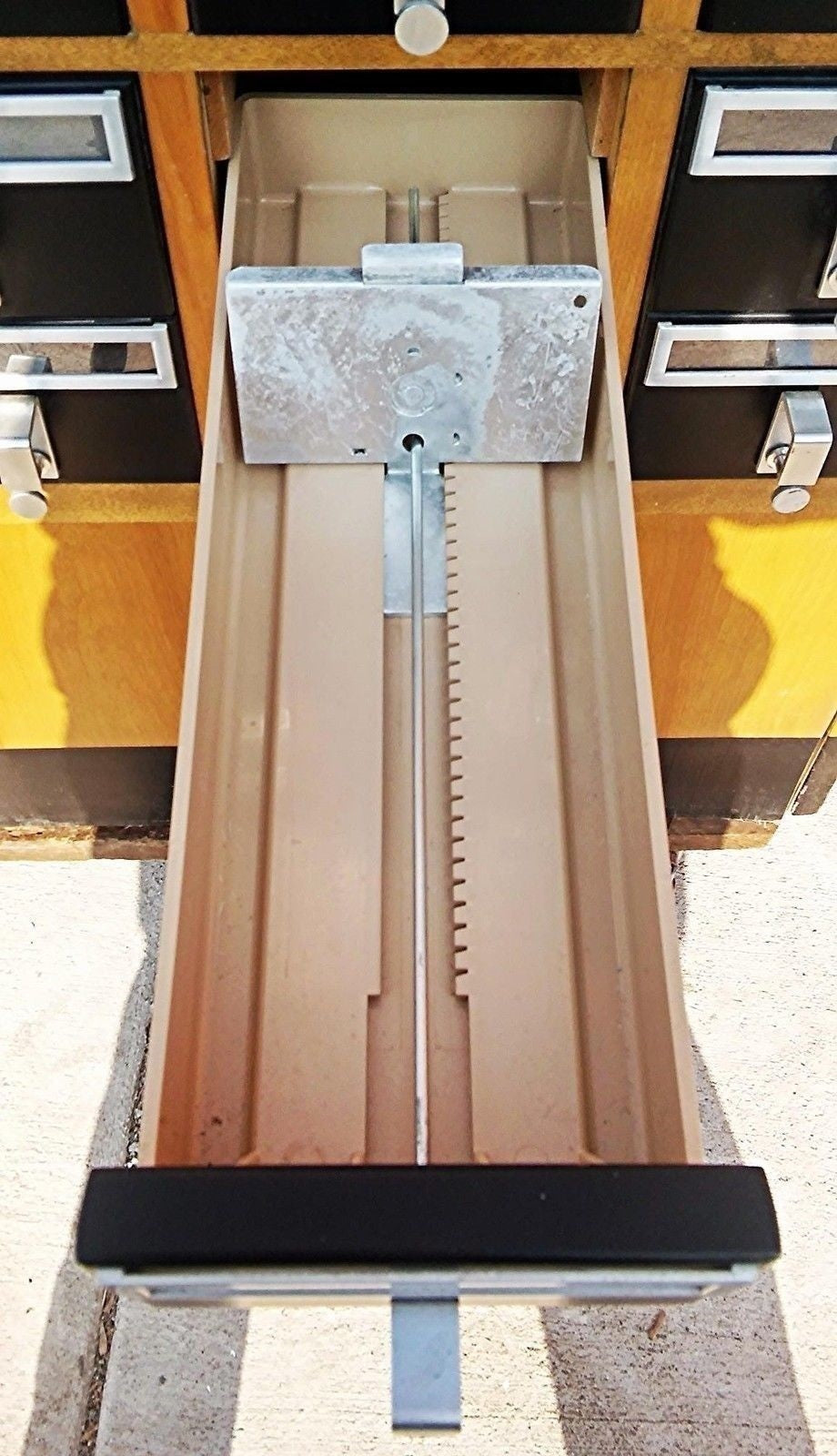 RARE VINTAGE 72 DRAWER LIBRARY CARD CABINET 65 High x 41.5 Wide x 17.5 Deep