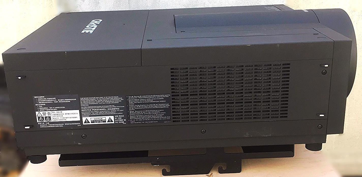 CHRISTIE LX1000 3-LCD XGA PROJECTOR with REMOTE INPUT CARDS & MOUNT FREE SHIPPIN