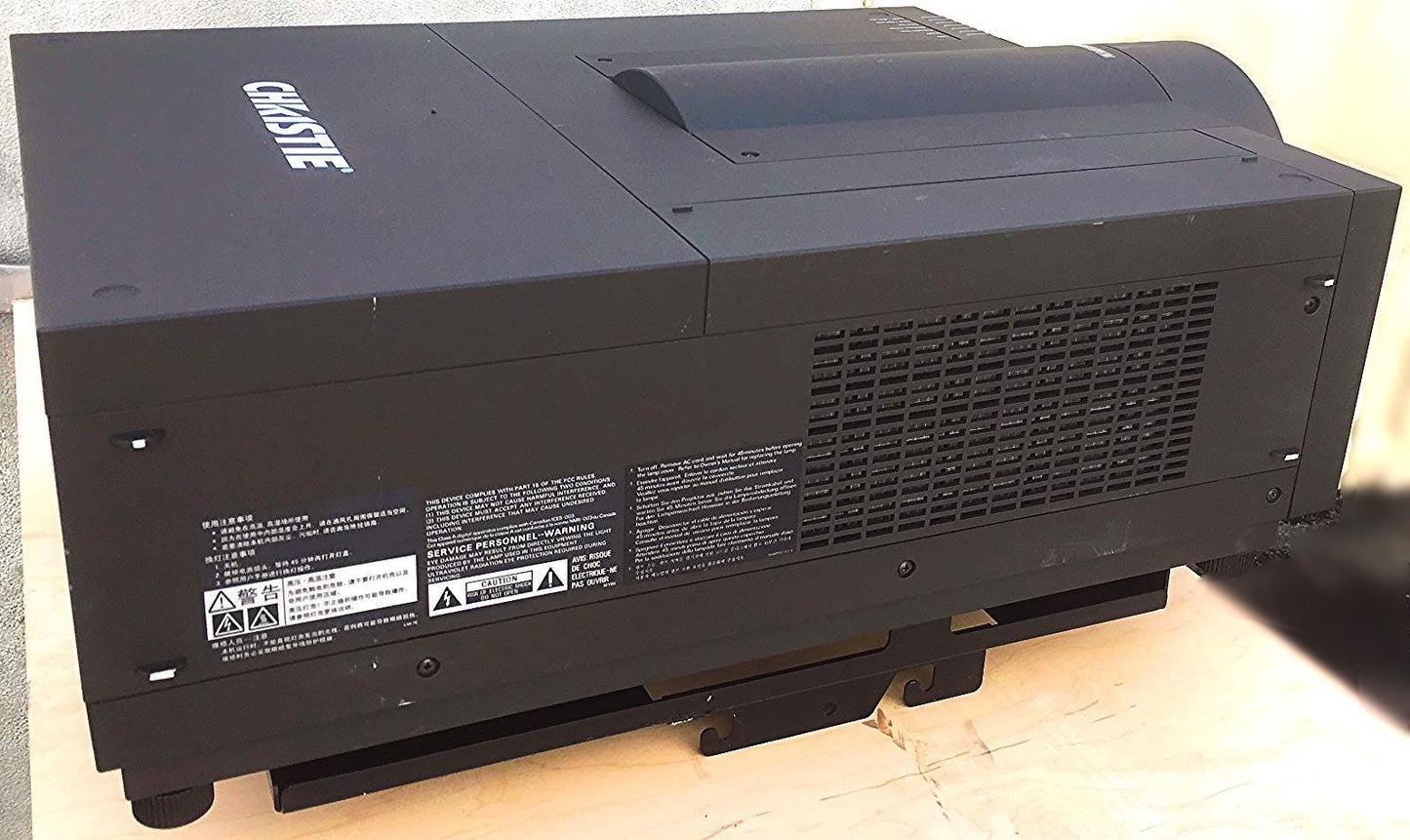 CHRISTIE LX1000 3-LCD XGA PROJECTOR with REMOTE INPUT CARDS & MOUNT FREE SHIPPIN