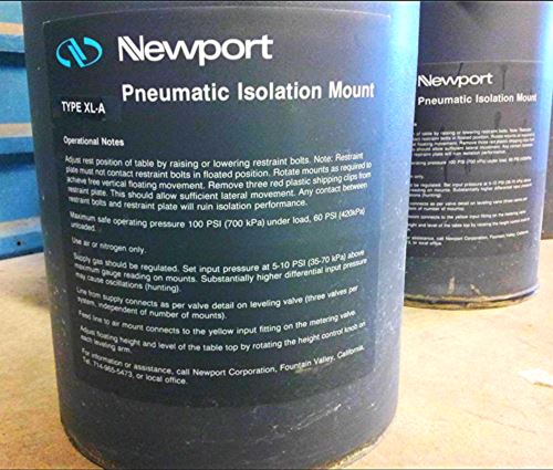 SetOf3 OPTICAL TABLE MOUNT DESIGN NEWPORT PNEUMATIC ISOLATION LEGS LEG TYPE XL-A