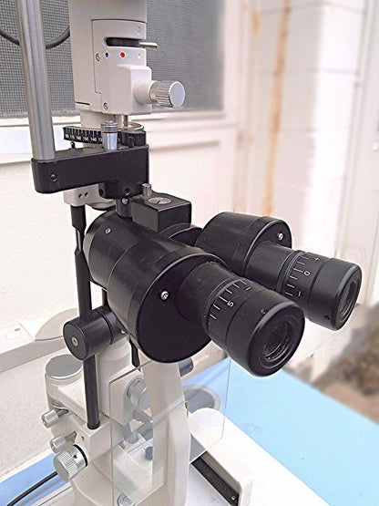 REICHERT XCEL 300 SLIT LAMP OPTOMETRY OPTOMETRIST ADJUST EXAM & OPHTHALMIC STAND