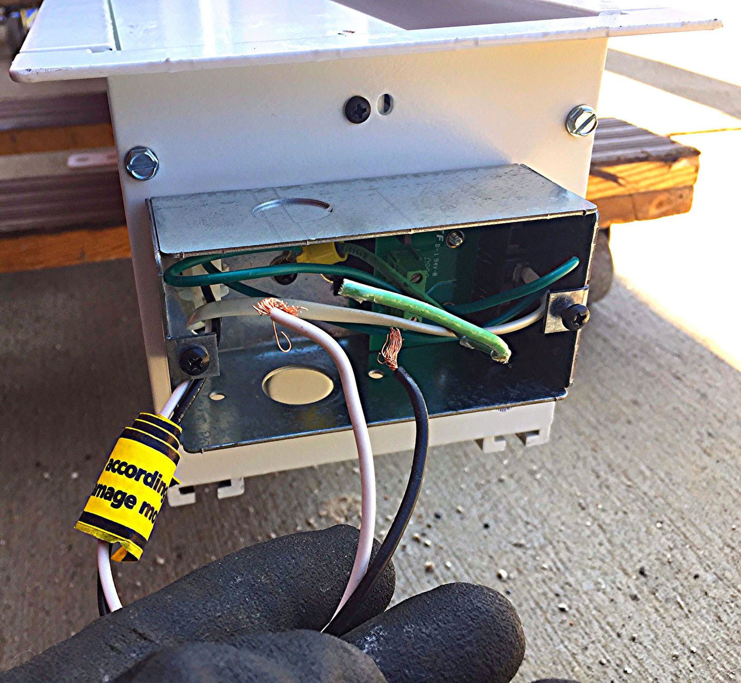 DA-LITE ADVANTAGE DELUXE ELECTROL 101" wide RECESSED PROJECTION MOTORIZED SCREEN