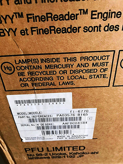 FUJITSU fi-6770 HIGH SPEED A3 DUPLEX FLATBED PROFESSIONAL DOCU SCANNER FREE SHIP