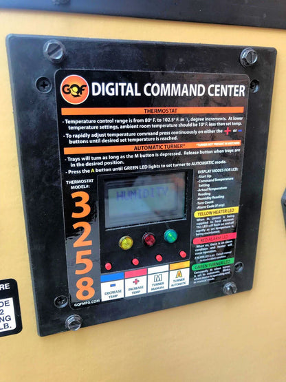 GQF SPORTSMAN 1502 DIGITAL EGG INCUBATOR & HATCHER COMBO CABINET WATCH VIDEO