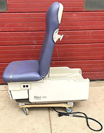 MIDMARK RITTER 222 HI-LO POWER PATIENT EXAM TABLE GYNECOLOGY MEDICAL FOOT REMOTE