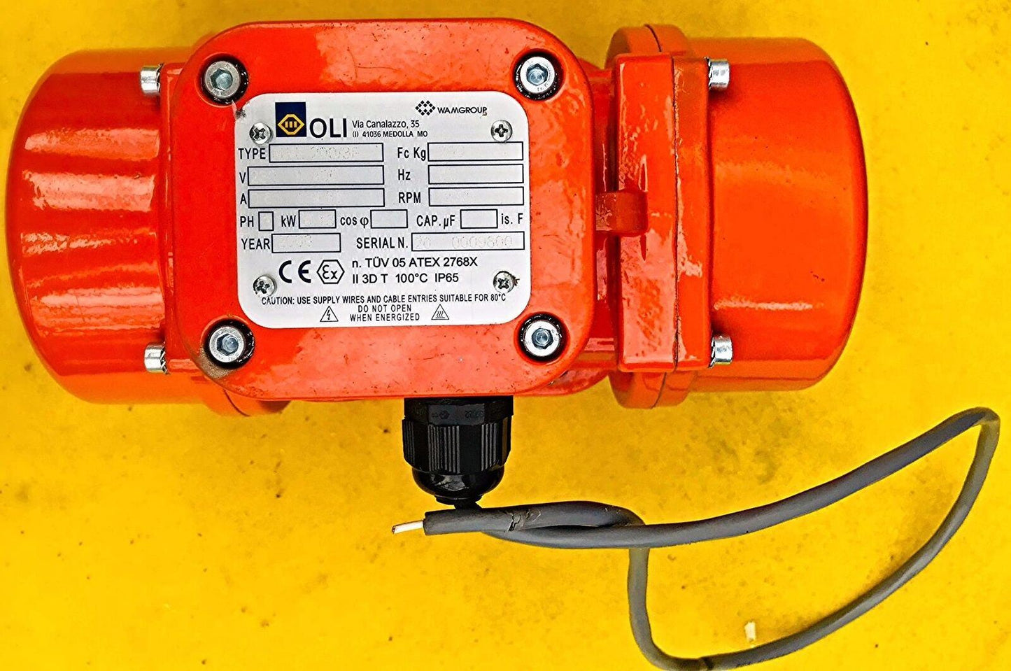 OLI MVE 200/SF ELECTRIC EXTERNAL VIBRATOR MOTOR MOTOVIBRATOR HYDRAULIC FREE SHIP