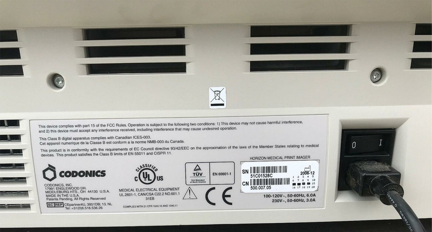 CODONICS HORIZON IMAGER MEDICAL RADIOLOGY PRINTER WATCH VIDEO FREESHIPPING