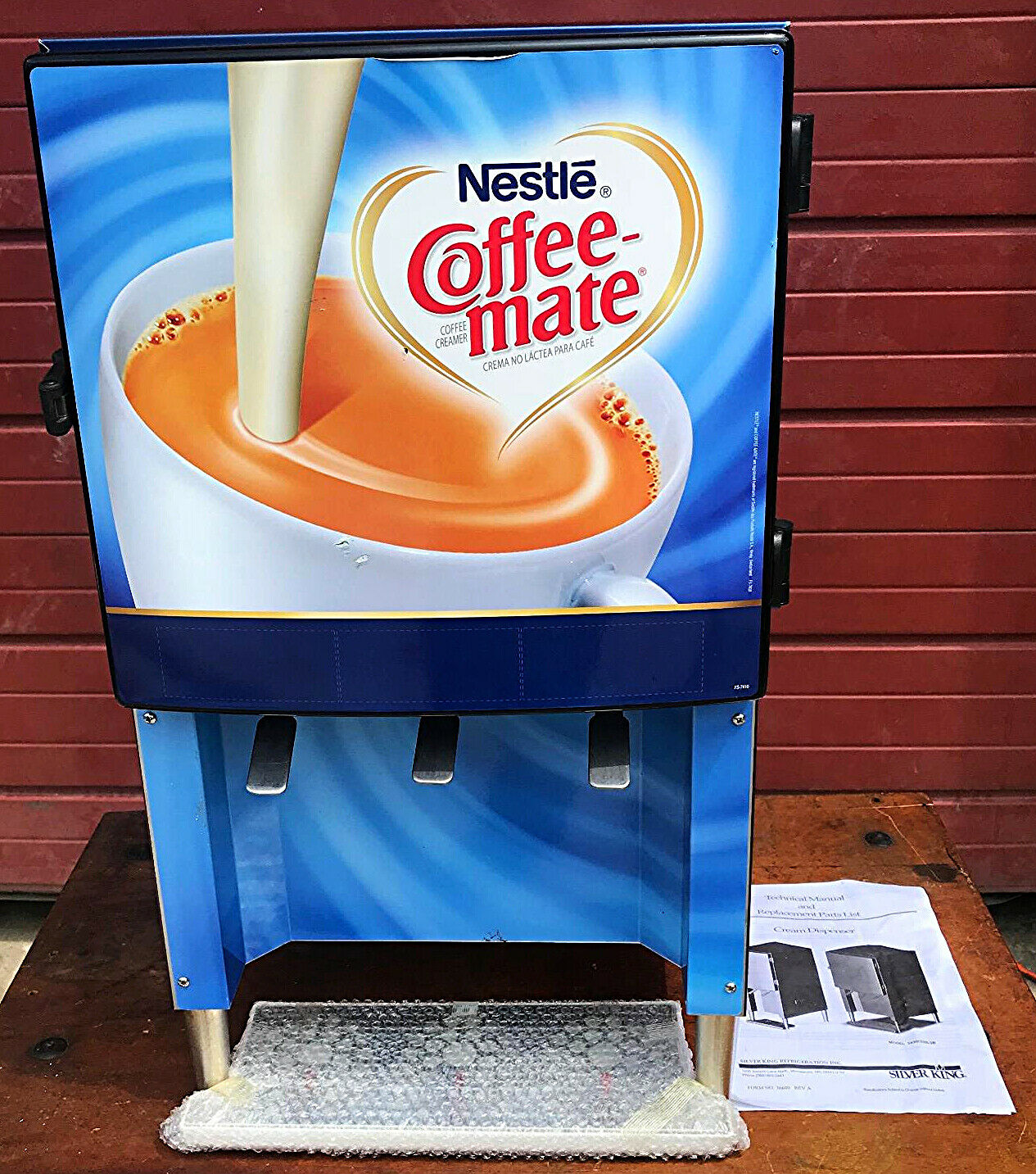 SILVERKING SKNES3B COMMERCIAL 3 FLAVOR ICED COFFEE CREAMER DISPENSER FREE SHIP