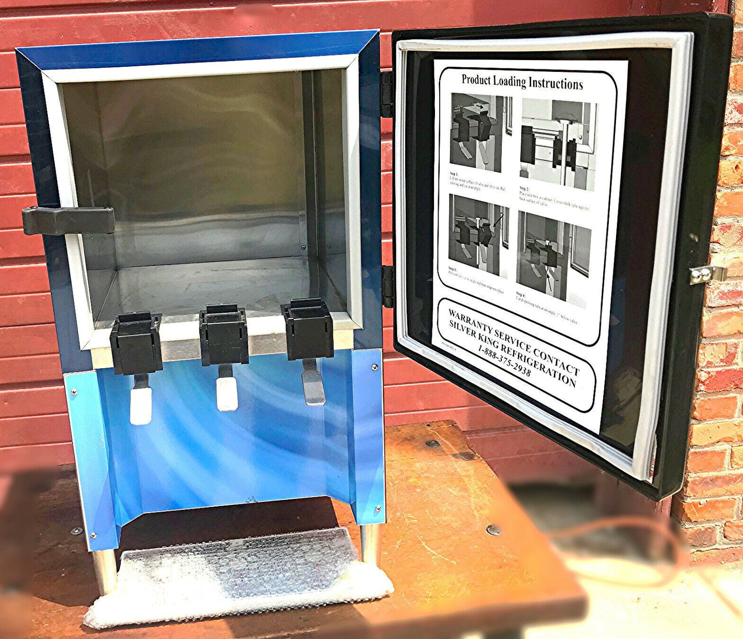 SILVERKING SKNES3B COMMERCIAL 3 FLAVOR ICED COFFEE CREAMER DISPENSER FREE SHIP